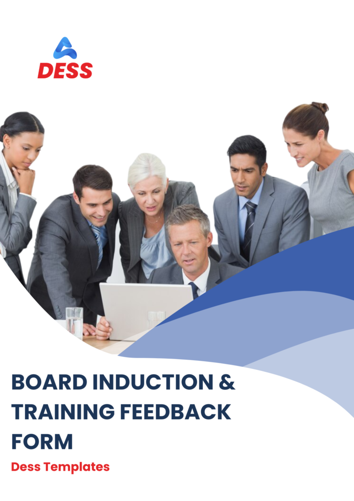 board induction training feedback form
