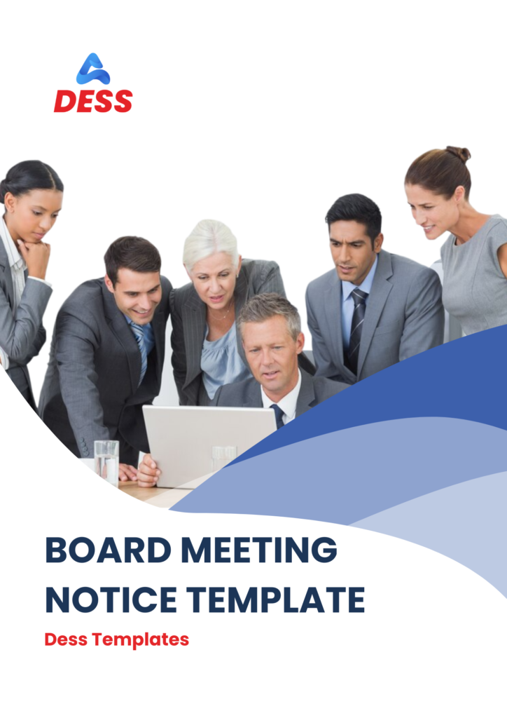 board meeting notice template 1