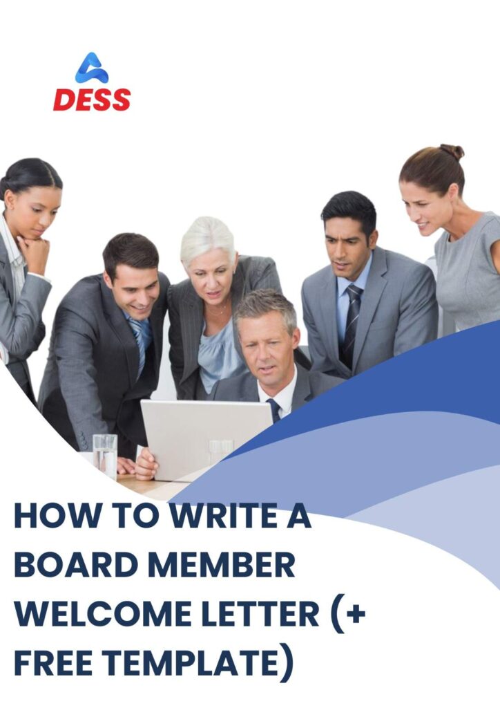 board member welcome letter