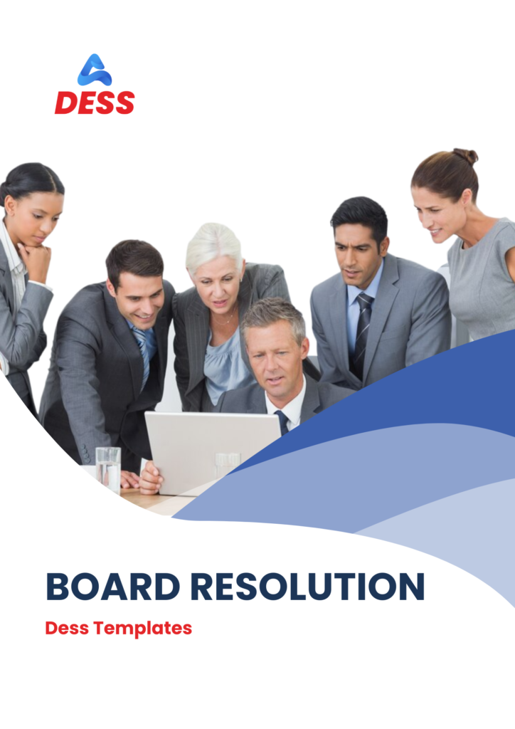 board resolution template
