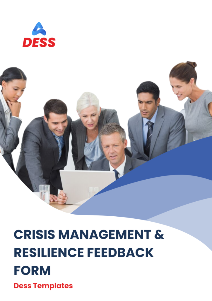 crisis management resilience feedback form