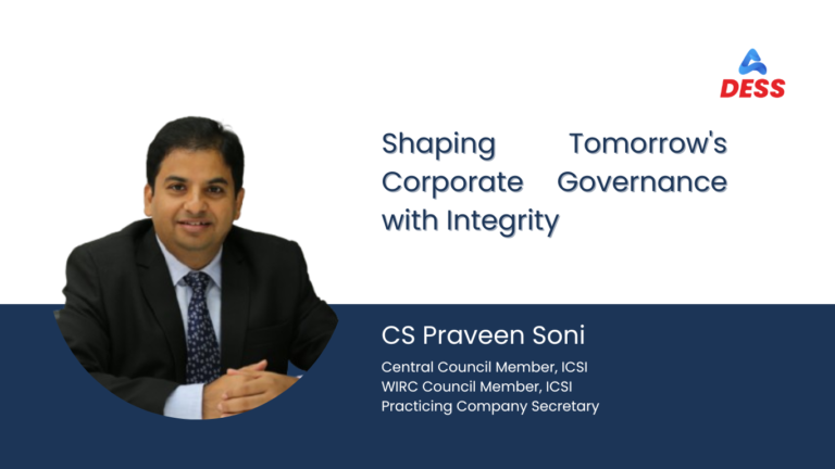 Dess Discussions: The Future of Corporate Governance – A Conversation with Mr. Praveen Soni