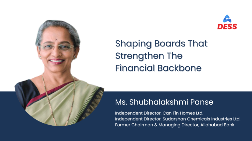 Dess Discussions: The Modern Board with Ms. Shubhalakshmi Panse – Lessons from Four Decades in Banking
